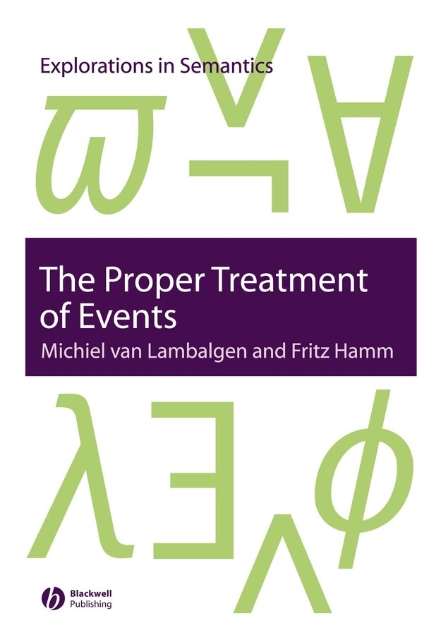 eBook, The Proper Treatment of Events, Blackwell