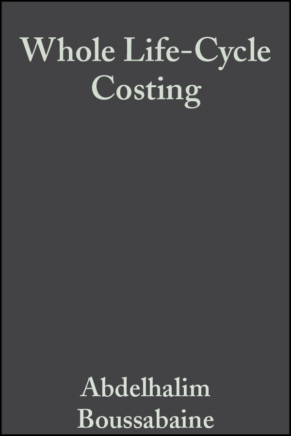 eBook, Whole Life-Cycle Costing : Risk and Risk Responses, Blackwell