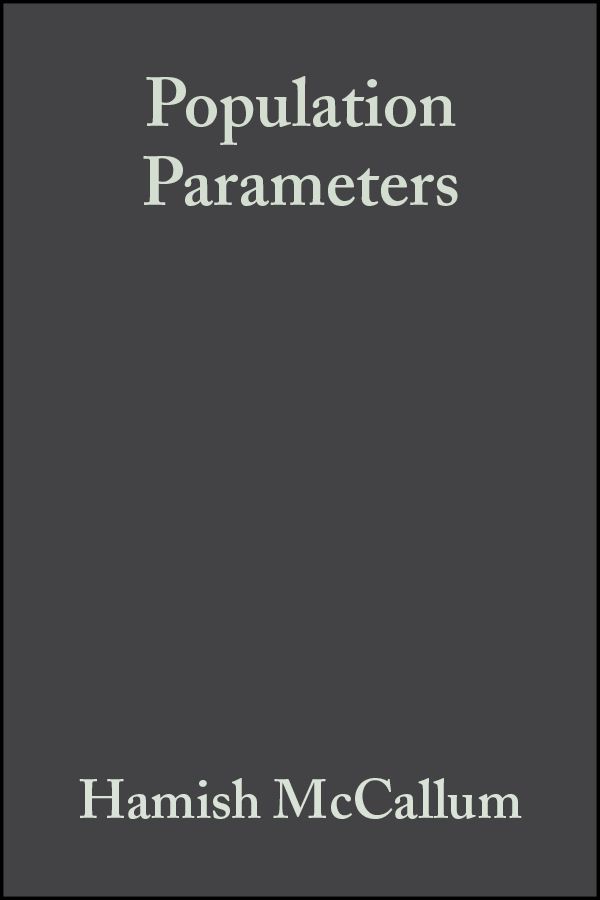 E-book, Population Parameters : Estimation for Ecological Models, Blackwell