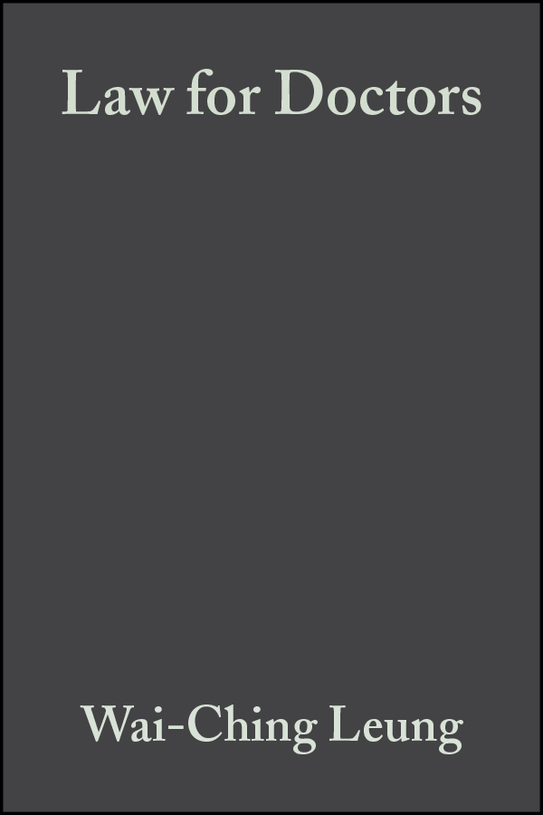 E-book, Law for Doctors, Blackwell