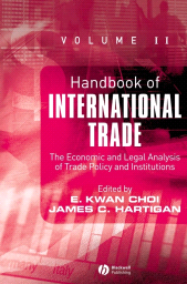 E-book, Handbook of International Trade, Volume 2 : Economic and Legal Analyses of Trade Policy and Institutions, Blackwell
