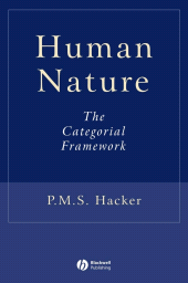 E-book, Human Nature : The Categorial Framework, Blackwell