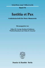E-book, Iustitia et Pax. : Gedächtnisschrift für Dieter Blumenwitz., Duncker & Humblot
