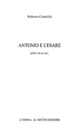 eBook, Antonio e Cesare : anni 54-44 a.C., L'Erma di Bretschneider