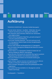 E-book, Aufklärung, Band 20: Alexander Gottlieb Baumgarten. Sinnliche Erkenntnis in der Philosophie des Rationalismus, Felix Meiner Verlag
