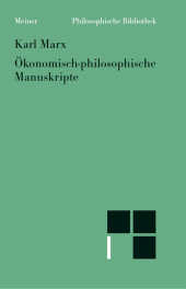 E-book, Ökonomisch-philosophische Manuskripte, Felix Meiner Verlag