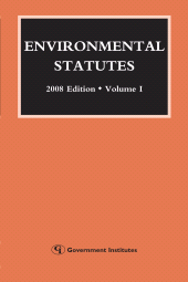 E-book, Environmental Statutes : 2008 Edition, Government Institutes
