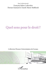 E-book, Quel sens pour le droit? : actes de la journée d'études de l'Institut d'étude de droit public (IEDP) et de l'Ecole doctorale de la Faculté Jean Monnet, 10 décembre 2007, L'Harmattan