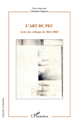 E-book, L'art du peu : actes du colloque de Metz 2004, L'Harmattan