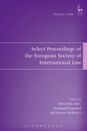eBook, Select Proceedings of the European Society of International Law, Volume 1 2006, Hart Publishing