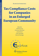 E-book, Tax Compliance Costs for Companies in an Enlarged European Community, Kluwer Law International