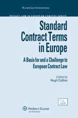 E-book, Standard Contract Terms in Europe : A Basis for and a Challenge to European Contract Law, Wolters Kluwer