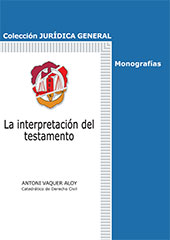 E-book, La interpretación del testamento, Vaquer i Aloy, Antoni, Reus