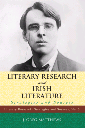 E-book, Literary Research and Irish Literature : Strategies and Sources, Scarecrow Press