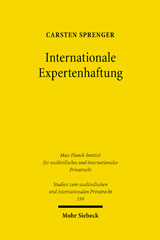 eBook, Internationale Expertenhaftung : Die Dritthaftung von Experten im Internationalen Privat- und Zivilverfahrensrecht, Sprenger, Carsten, Mohr Siebeck
