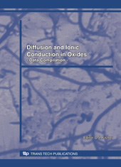 E-book, Diffusion and Ionic Conduction in Oxides, Trans Tech Publications Ltd