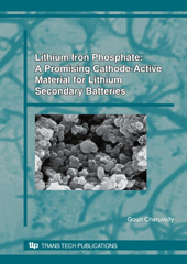 E-book, Lithium Iron Phosphate : A Promising Cathode-Active Material for Lithium Secondary Batteries, Cheruvally, Gouri, Trans Tech Publications Ltd