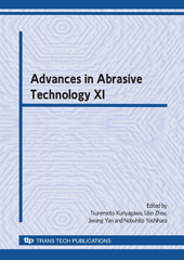 E-book, Advances in Abrasive Technology XI, Trans Tech Publications Ltd