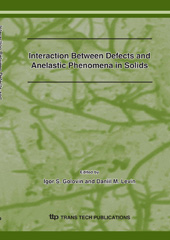 E-book, Interaction between Defects and Anelastic Phenomena in Solids, Trans Tech Publications Ltd