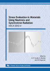 E-book, Stress Evaluation Using Neutrons and Synchrotron Radiation, Trans Tech Publications Ltd