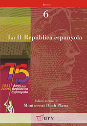 eBook, La II República espanyola : perspectives interdisciplinàries en el seu 75è aniversari, Publicacions URV
