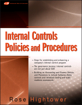 E-book, Internal Controls Policies and Procedures, Wiley