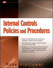 E-book, Internal Controls Policies and Procedures, John Wiley & Sons