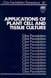 E-book, Applications of Plant Cell and Tissue Culture, John Wiley & Sons
