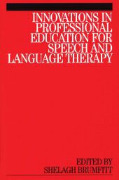 E-book, Innovations in Professional Education for Speech and Language Therapy, John Wiley & Sons