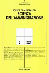Fascicule, Rivista trimestrale di scienza della amministrazione. APR./GIU., 2009, Franco Angeli