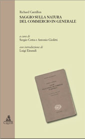 E-book, Saggio sulla natura del commercio in generale, Cantillon, Richard, CLUEB