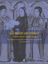 Chapter, Gli Studi generali e la formazione degli statuti universitari medievali, CLUEB