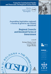 E-book, Assemblee legislative regionali e forma di governo nei sistemi decentrati = Regional councils and devolved forms of government, CLUEB