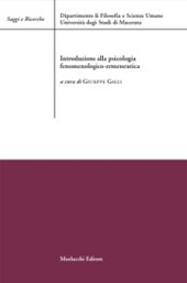 eBook, Introduzione alla psicologia fenomenologico-ermeneutica, Morlacchi