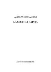 E-book, La secchia rapita, Tassoni, Alessandro, Zanichelli