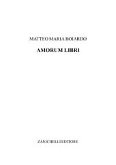 E-book, Amorum libri, Boiardo, Matteo Maria, Zanichelli
