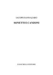 E-book, Sonetti e canzoni, Sannazaro, Iacopo, Zanichelli