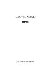 E-book, Rime, Ariosto, Ludovico, Zanichelli