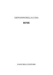 eBook, Rime, Della Casa, Giovanni, Zanichelli