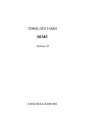 E-book, Rime : volume II., Tasso, Torquato, Zanichelli