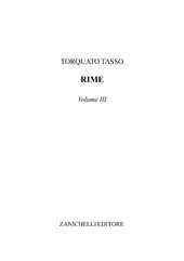 E-book, Rime : volume III., Tasso, Torquato, Zanichelli
