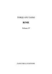E-book, Rime : volume IV., Tasso, Torquato, Zanichelli