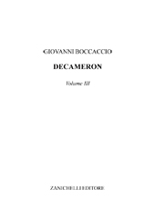 E-book, Decameron : volume III, Boccaccio, Giovanni, Zanichelli