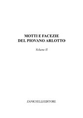E-book, Motti e facezie del piovano Arlotto : volume II, Zanichelli