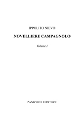 E-book, Novelliere campagnolo : volume I, Nievo, Ippolito, Zanichelli