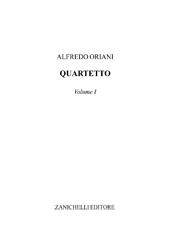 E-book, Quartetto : volume I, Oriani, Alfredo, Zanichelli