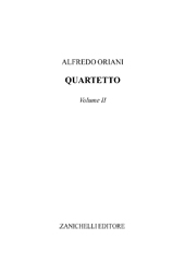 E-book, Quartetto : volume II, Oriani, Alfredo, Zanichelli