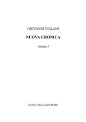 E-book, Nuova cronica : volume I, Villani, Giovanni, 1938-, Zanichelli