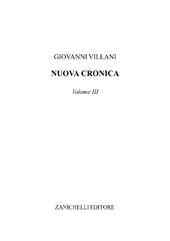 E-book, Nuova cronica : volume III, Villani, Giovanni, 1938-, Zanichelli