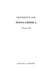 eBook, Nuova cronica : volume VIII, Villani, Giovanni, 1938-, Zanichelli